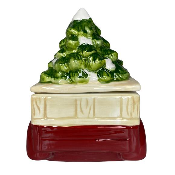 Winter Wonder Lane Christmas Red Truck Cookie/ Treat Jar New W/Out Tags - Picture 4 of 5